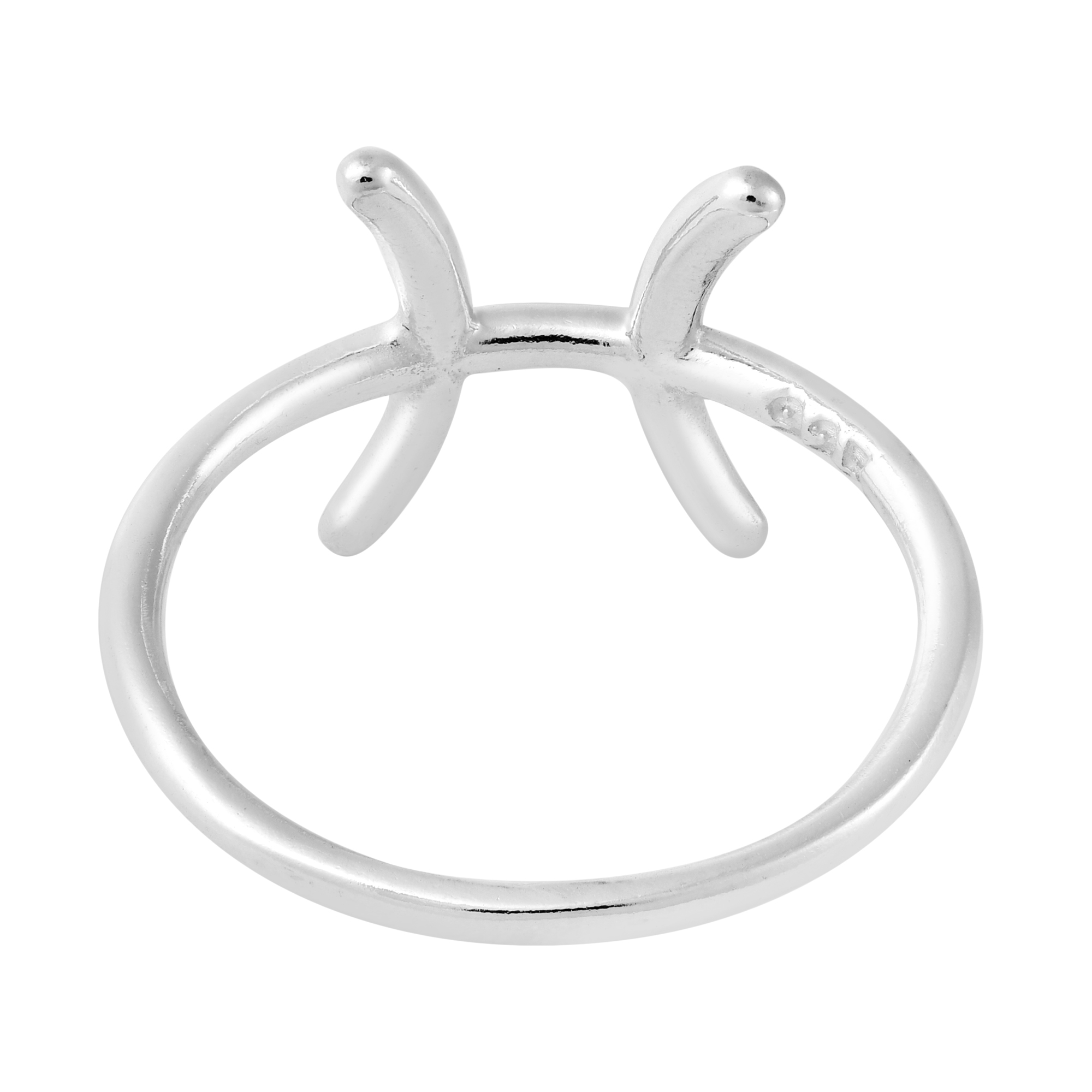 Astrology Horoscope Zodiac 'Pisces' Constellation .925 Sterling Silver Ring - 8 - image 2 of 5
