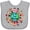 AC-Heather Grey, variant on Inktastic Earth Day International Boys or Girls Baby Bib