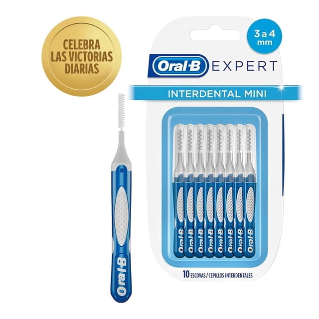 Interdental mini Oral-B Expert Remueve Placa bacteriana y Restos 10 pzas