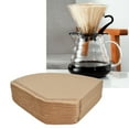 thumbnail image 4 of Filter Paper, Coffee Strainer Paper High Density Natural Wood Pulp Eco Friendly Disposable  For Restaurant For 2-4 Cups For Coffee Shop For Kitchen V Shape,Fan Shape, 4 of 8