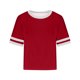 thumbnail image 2 of Camisetas Sobredimensionadas para Mujeres Gota Hombro Cuello Redondo Cultivo Top de Entrenamiento, Blusa de Verano Casual para Diario Y Fitness, 2 of 4