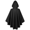thumbnail image 5 of JFGHDG Cowl Hood Cowl Hooded Cape Black Cape Women Mens Tunic Poncho Men Hooded Cloak Ponchos Adult Black a, 5 of 8
