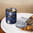 thumbnail image 3 of 12oz Coffee Tumblers Blue Christmas Snowflake Pattern Stainless Steel Vacuum Insulated Travel Tumbler Coffee Cups Mug with Lid and Straw with Cleaning Brush for Cold & Hot Drinks, 3 of 5