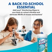 Lysol Disinfecting Wipes, All Purpose Cleaner, Multi Surface Antibacterial Cleaning Wipes, Cleaning Supplies, Coconut & Sea Minerals Scent, 80 Count