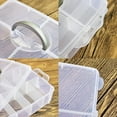 thumbnail image 3 of Bexikou Craft Storage Box with Compartments, 3-Tier 30 Sections Transparent Stackable Plastic Box Organiser with Handle, Practical Sorting Box for Crafts, Jewelry, Toy, Sewing Accessories(Clear), 3 of 9