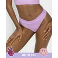 thumbnail image 3 of Fruit of the Loom A Fresh Collection Sneak Chic 3-Pack Women's Seamless Thong - For Ultimate Comfort & Invisible Style, 3 of 4