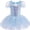 1 pcs Snow blue, variant on ATAIKU 3-9Y Kids Girls Princess Ballet Dress Short Sleeve Leotards Skirted Tutu Dancewear Halloween Christmas Party Dress