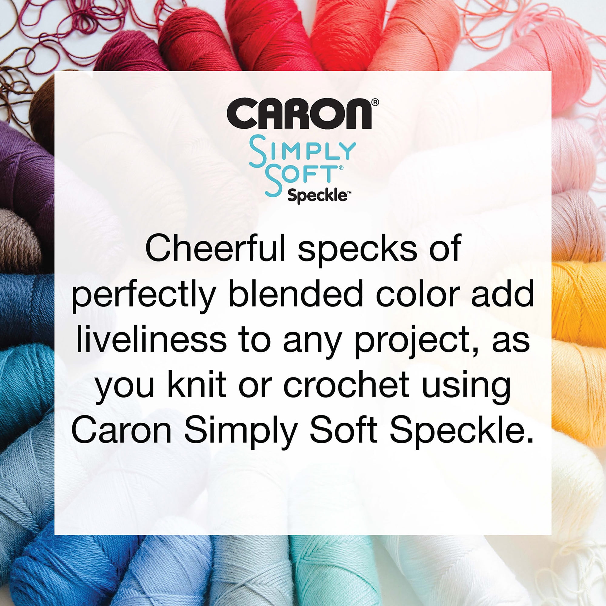 Caron® Simply Soft® Speckle™ #4 Medium Acrylic Yarn, Galaxy 5oz/141g, 235 Yards (3 Pack)