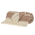 thumbnail image 3 of Parkland Collection Mio Rust Transitional Stripe Cotton Handloom Throw Blanket, Decorative Couch Throw, 50 x 60 in, 3 of 4
