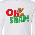 thumbnail image 4 of Inktastic Oh Snap Broken Gingerbread Long Sleeve Youth T-Shirt, 4 of 5