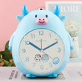 thumbnail image 1 of Saytay Despertador para niños, Reloj Despertador de Dibujos Animados Reloj Despertador de Vaca Lindo Luz Nocturna, Reloj de Escritorio para decoración del hogar de los niños Estudiantes (Azul) (h, 1 of 4