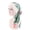 Green Leaves, variant on Suodoka Women Satin Head Scarves Fashionable Lightweight Elastic Faux Silk Bandana - Pink