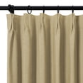 thumbnail image 6 of TWOPAGES Light Filtering Drape Pinch Pleated Window Treatment Curtain for Bedroom, 1 Panel, 52"x63", Khaki, 6 of 6