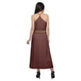thumbnail image 5 of Moomaya WoMen's Sleeveless Maxi Dress With Trim Lace Spaghetti Strap Summer Wear, 5 of 6