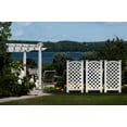 thumbnail image 3 of Vita 24"L x 56"H Luxembourg Vinyl Privacy Screen, White, VA68199, 3 of 7