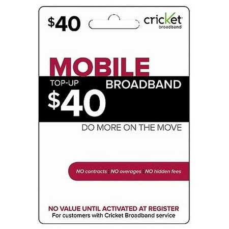 (Email Delivery) Cricket Broadband $40 Monthly Payment, 3G High Speed Wireless (Best Mobile Broadband Provider)