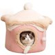 thumbnail image 3 of Casa para perros yuxing en forma de cueva color rosa 48 x 48 cm, 3 of 5