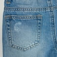 thumbnail image 4 of KIDSCOOL SPACE Big Girls Jeans,Elastic Band Inside Ripped Holes Denim Pants,Blue,8-9 Years, 4 of 6