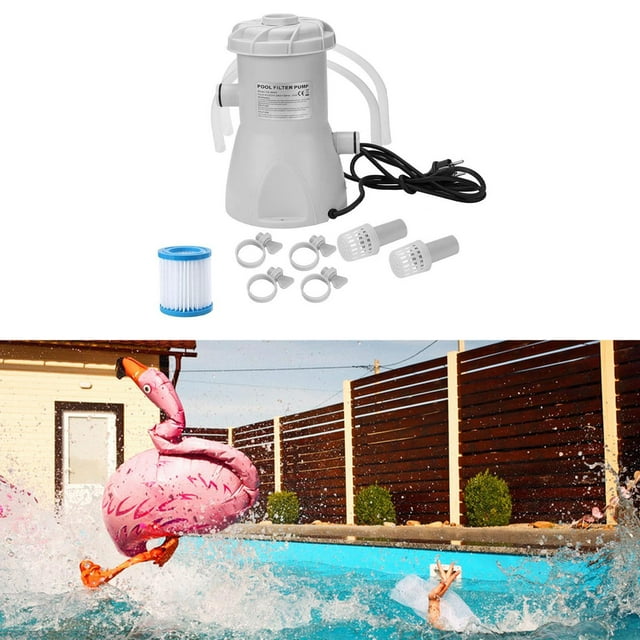 DYNWAVECA 530 GPH above Ground Pool Pump 30W US 110V Plug Multipurpose Accessories Easily Install High Efficiency Cleaning Tool