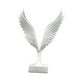 thumbnail image 1 of Escultura de pájaro, estatua de águila, colección de decoración de interiores, figura de resina con alas. Blanco, 1 of 9