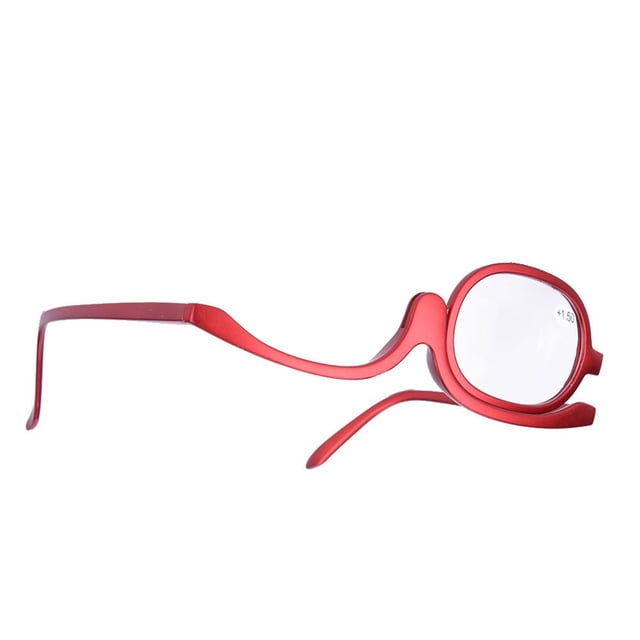 Gafas de maquillaje NikouMX para mujer con aumento tipo #1 (100) + rojo