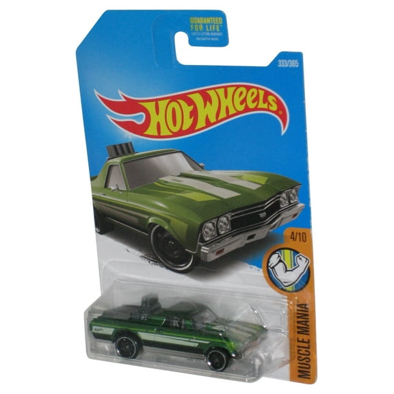 Hot Wheels Muscle Mania 4/10 (2015) Green '68 El Camino Toy Car 333/365