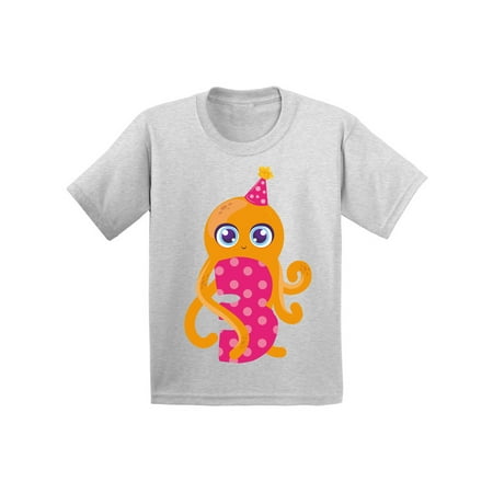 

Awkward Styles 3rd Birthday T-Shirt Cute Octopus Toddler Shirt