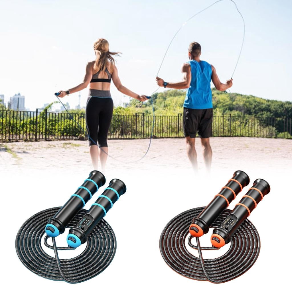 Yihuala Jump Rope Skipping Rope Colorful Weighted Tangles Frees for Fitness Training, Countable, Removable and Adjustable