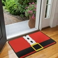 thumbnail image 2 of Red Christmas Santa Costume Pattern Door Rugs,Washable Non Slip Door Mats Indoor,Decorative Door Mats,Entry Mat Indoor for Entrance,Bedroom,Kitchen,Bathroom,30"x17", 2 of 6