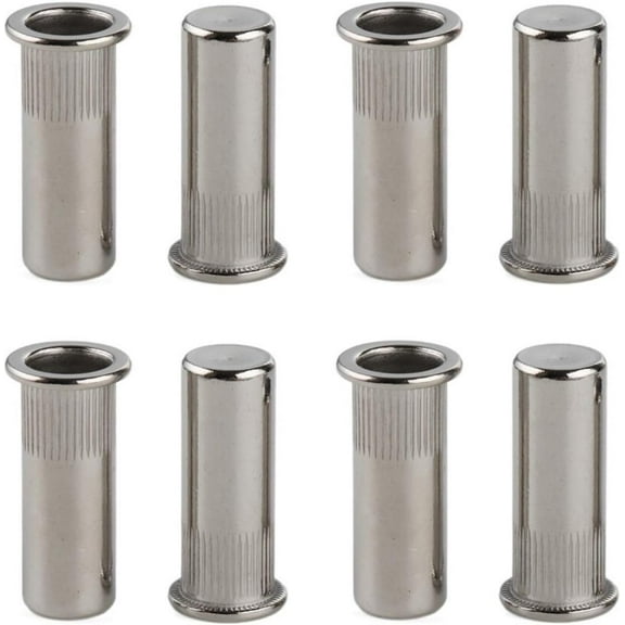 80pcs Flat Head Rivet Nuts Sealed Stainless Steel Blind Threaded Inserts Nut Closed End Hermetic Waterproof Nut (Size : M10)