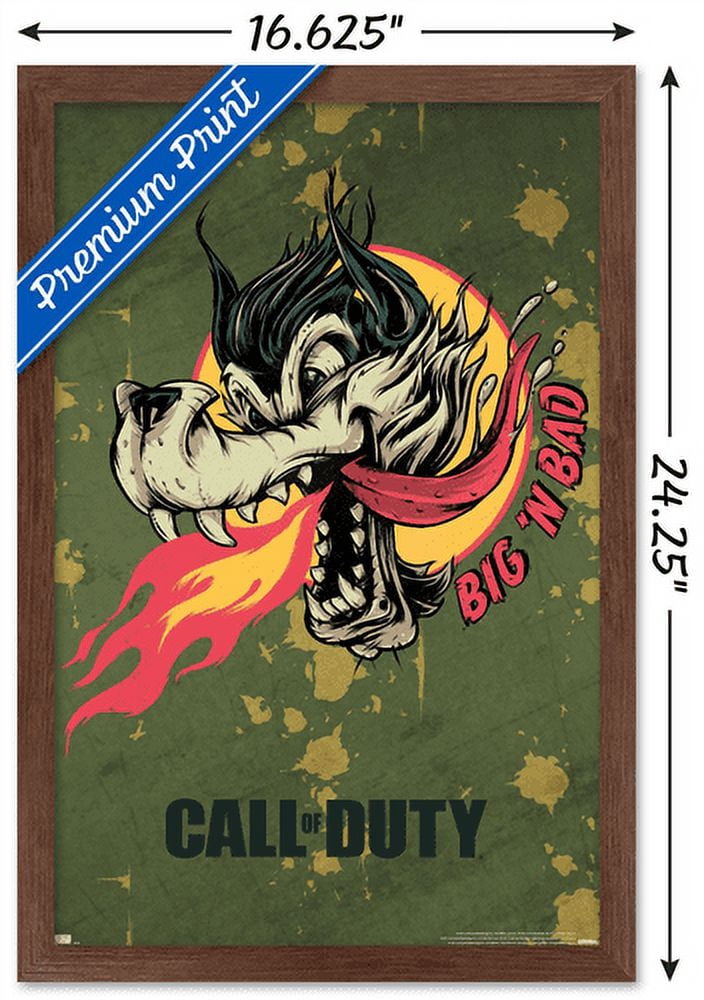 Call of Duty: Vanguard - Big 'N Bad Wall Poster, 14.725" x 22.375", Framed