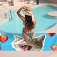 thumbnail image 7 of GZHJMY Beach Towel for Women Girls, Cat and Strawberry Collage Bath Towel, Oversized Lightweight Sport Towel, 31x63 Inch, 7 of 7
