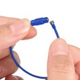 thumbnail image 4 of Uxcell Cable Key Rings 160mm Wire Keychain Twist Loops Sapphire Blue 4 Pack, 4 of 6