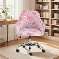 thumbnail image 2 of Xixirimido Cherry Blossom Pattern Stretch Office Chair Cover Desk Chair Cover for Armrest Chair Universal Swivel Chair Slipcovers Mid Back Floral Accent Dining Chair Protector, 2 of 7