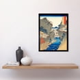 thumbnail image 2 of Basket Ferry Hida Province Utagawa Hiroshige Japanese Woodblock Framed Wall Art Picture Print 12x16 inch, 2 of 5