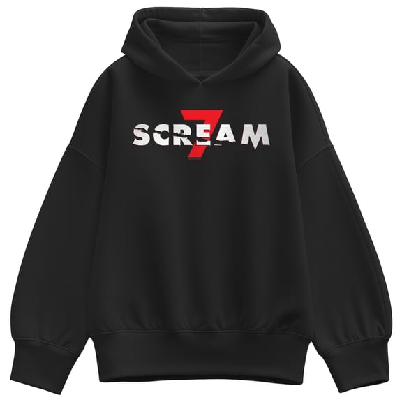 Scream - Logo Large Oversized Fleece Hoodie Sweatshirt