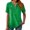 Green, variant on Clearance Sales Today Deals Prime Summer Spring Shirts for Women Tops Summer Tops For Women 2025 Trendy V Neck Short Sleeve Tshirts Business Casual Basic Tee Loose Fit Boho Floral Shirts Basic Tees