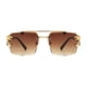 thumbnail image 2 of Gafas de sol sin montura Salvador rectangulares polarizadas UV400 para mujer y hombre, 2 of 10