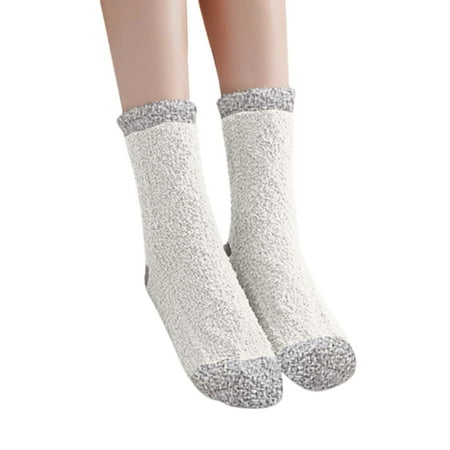 

Cptfadh 1 Pairs Women s Winter Warm Fuzzy Socks Slipper Socks Women s Soft Fuzzy Sleeping Socks Fuzzy Slipper Socks
