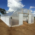 thumbnail image 2 of Greenhouse Growhouse Plastic Clear Film Polytunnel Hot House Cover--3M*10M, 2 of 9