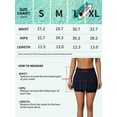 thumbnail image 2 of Sociala Womens Ruffled Swim Skirts Waistband Layered Swimdress Solid Swim Bottoms With Pockets, 2 of 7