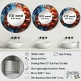 thumbnail image 4 of Designart "USA Flag in Modern Style I" Flags Rund Mirror For Wall Decor - Large Red Round Printed Mirror -Traditional Round Living Room Mirror - 29" x 29", 4 of 6