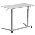 thumbnail image 3 of Flash Furniture Sit-Down, Stand-Up Light Gray Computer Ergonomic Desk with 37.375''W Top (Adjustable Range 29'' - 40.75''), 3 of 13