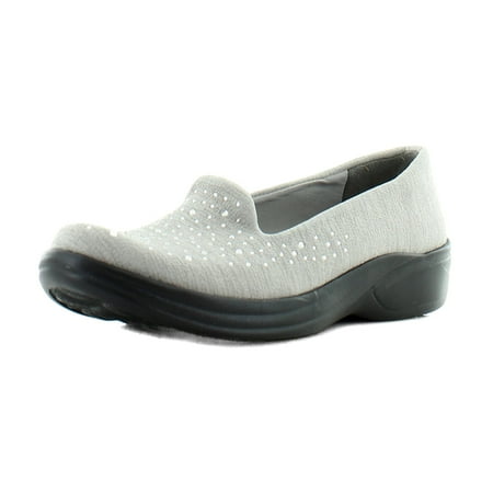 

Bzees Poppyseed Women s Loafers & Slip-Ons Grey Silver Fabric Size 8 M