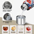thumbnail image 3 of 20 Oz Pioneer Flower Coffee Tumbler Double Wall Insulated Stainless Steel Water Bottle | Metal Reusable Thermoses Flask with Cup Cap | Leak & Sweat Proof with Anti-Dust Lid, 3 of 7