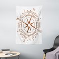 thumbnail image 1 of Compass Tapestry, Navigation Device of the Age of Discovery Windrose Faded Design Boating Control, Wall Hanging for Bedroom Living Room Dorm Decor, 40W X 60L Inches, Pale Brown, by Ambesonne, 1 of 2