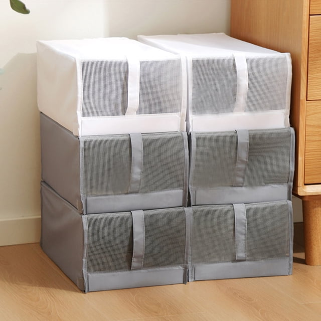 Fiudx Caja para Guardar Zapatos, Organizador Plegable de Tela Oxford, Diseño de Ventana Transparente, Compacta y Resistente, Ideal para Organizar El Armario, Ahorra Espacio, Ideal para Viajes, Tamaño