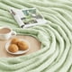 thumbnail image 4 of Manta tejida Blanket CYMULA de 127 x 152 cm, color verde menta, suave, 4 of 8