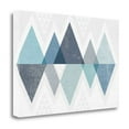 thumbnail image 2 of Tangletown Fine Art 'Mod Triangles II Blue' Graphic Art Print on Canvas, 2 of 2
