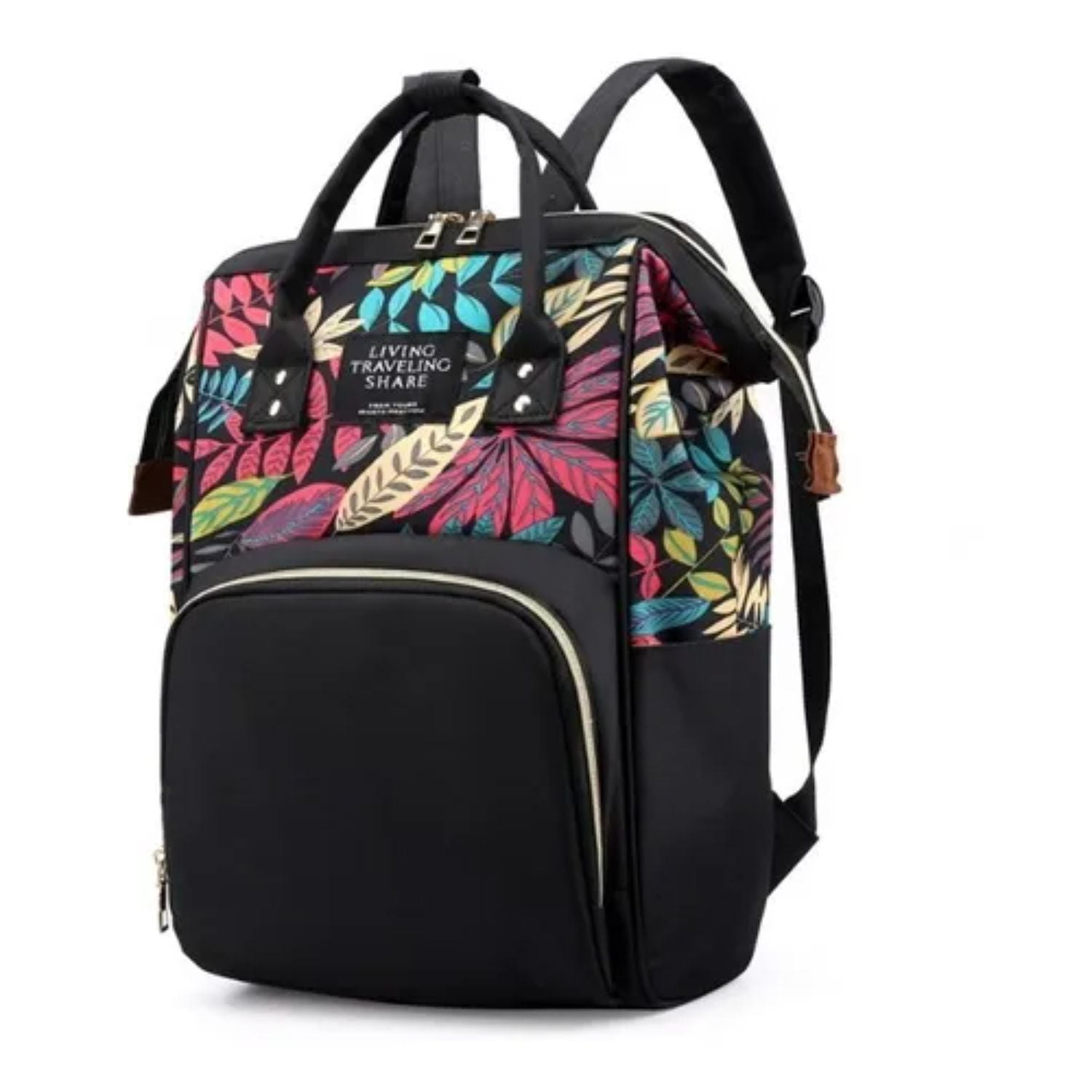 Bolso Maternal Pañalera Floral